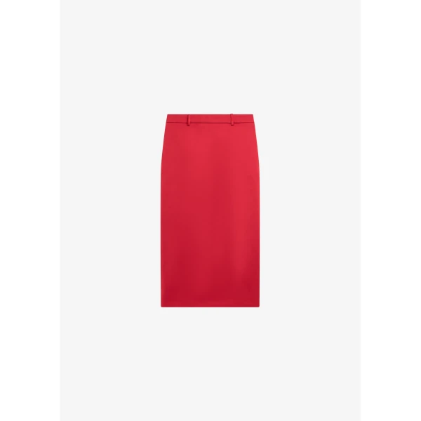 The Frankie Shop Alrose Satin Midi Skirt – Red, view 9