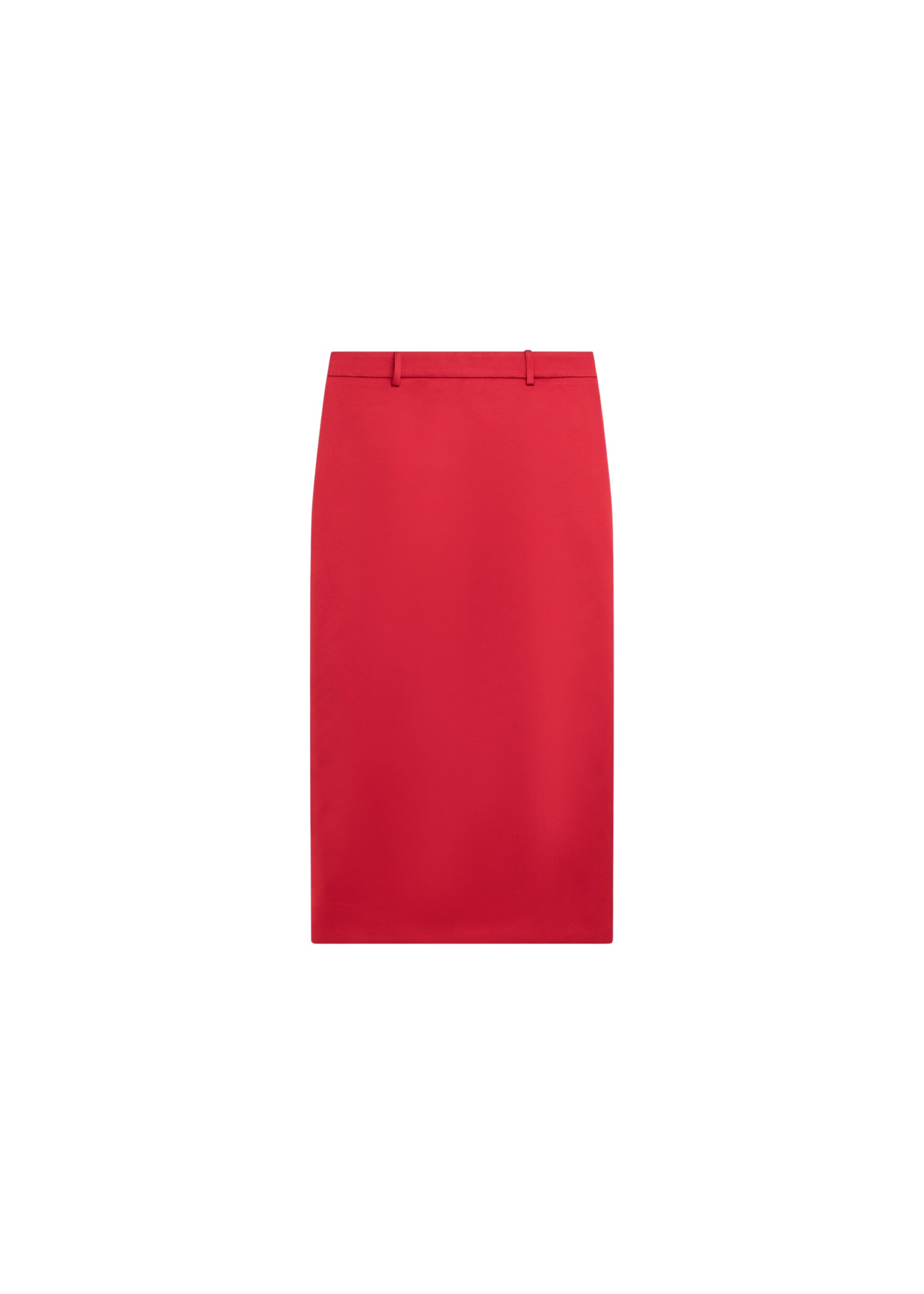 The Frankie Shop Alrose Satin Midi Skirt – Red