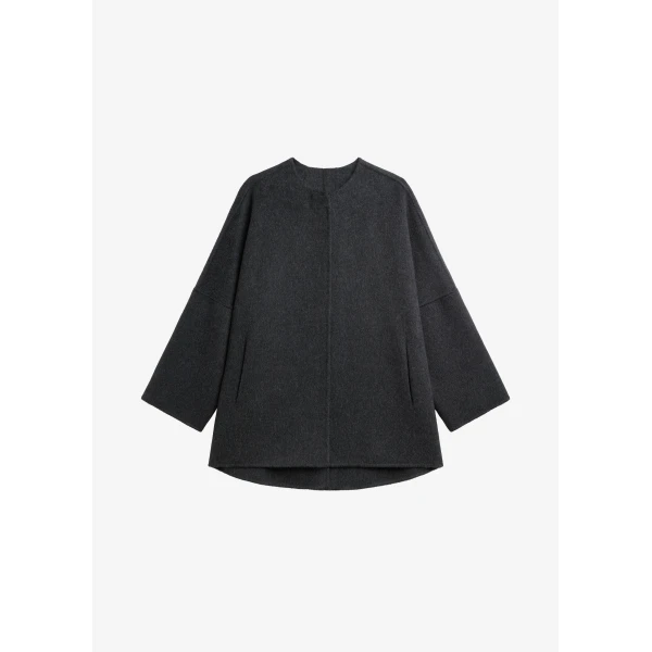 The Frankie Shop Altdorf Wool Coat – Charcoal, view 8