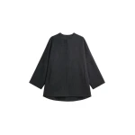 The Frankie Shop Altdorf Wool Coat - Charcoal - Oversized Minimalist Coats in Blue - Shop at Coveti
