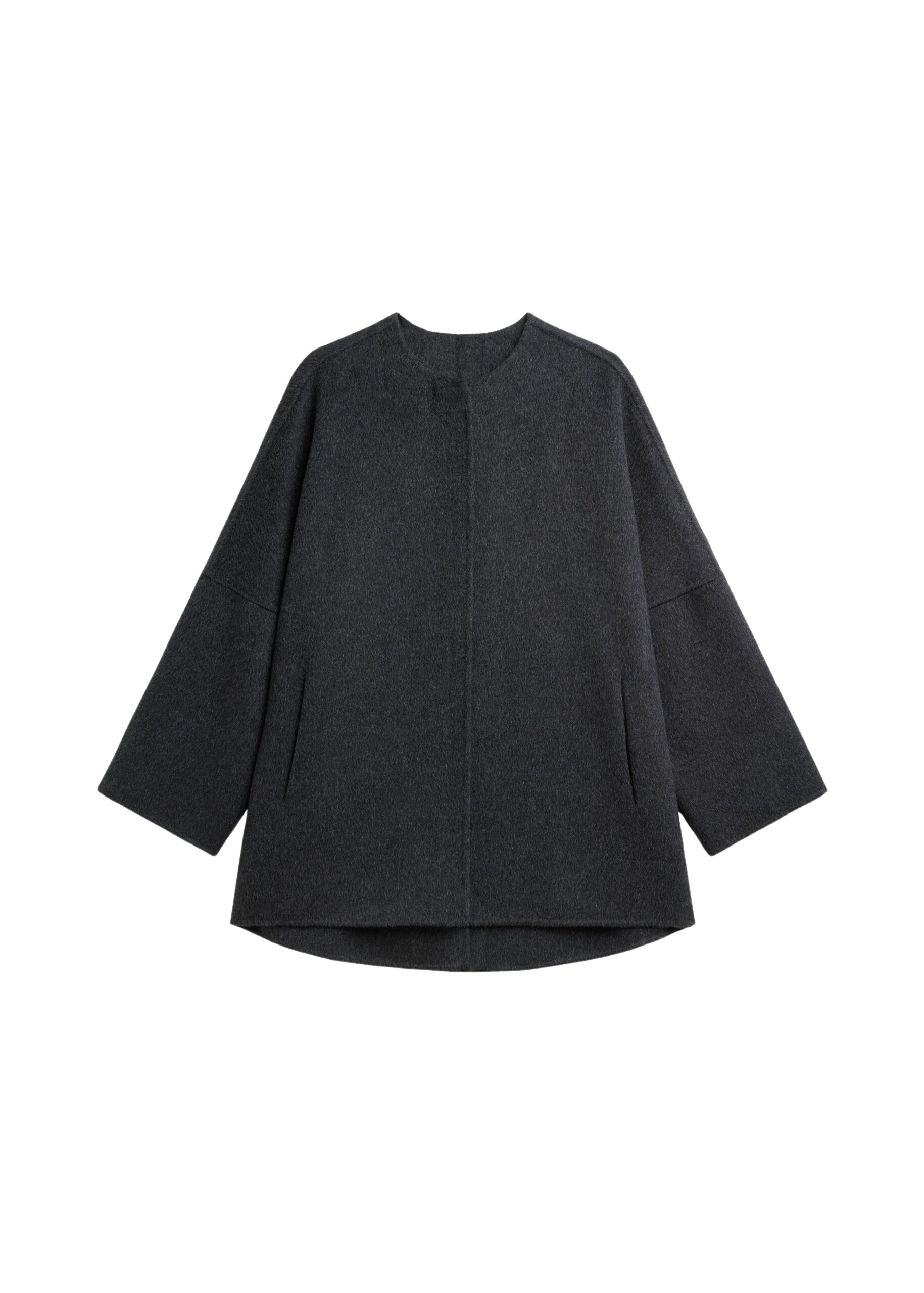 The Frankie Shop Altdorf Wool Coat – Charcoal