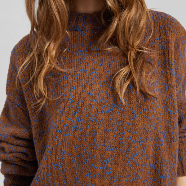 The Frankie Shop Amish Supplies Crewneck Sweater - Rustic - Oversized Minimalist Knitwear in Multicolour - Shop at Coveti