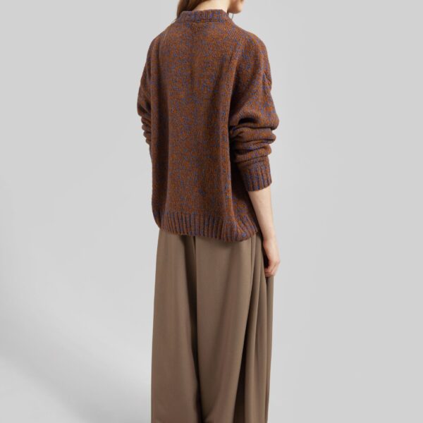 The Frankie Shop Amish Supplies Crewneck Sweater - Rustic - Oversized Minimalist Knitwear in Multicolour - Shop at Coveti