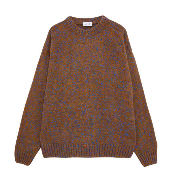 The Frankie Shop Amish Supplies Crewneck Sweater - Rustic - Oversized Minimalist Knitwear in Multicolour - Shop at Coveti