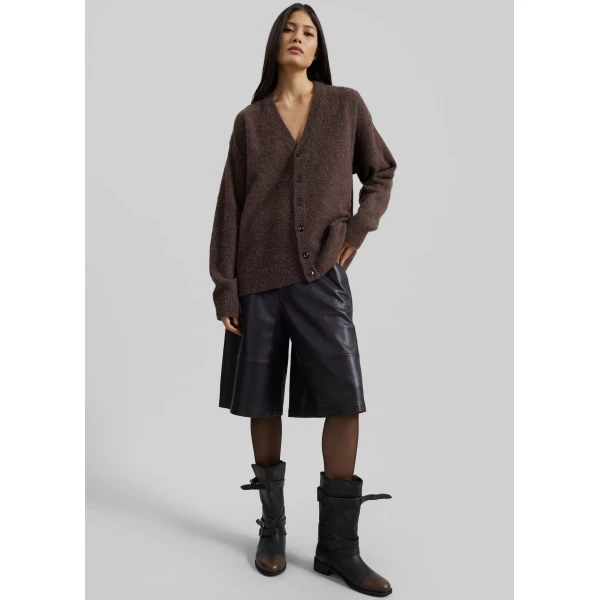The Frankie Shop Amish Supplies Oversized Cardigan – Mud, view 2