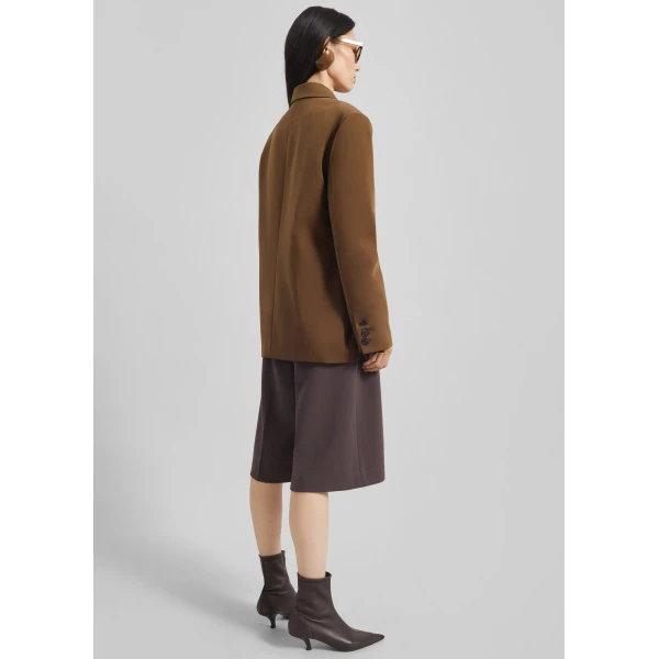 The Frankie Shop Antwerp Wrap Blazer – Brown, view 8