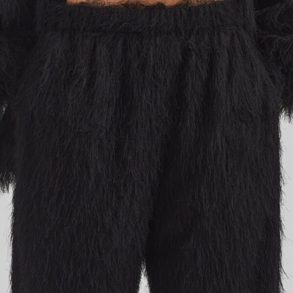 The Frankie Shop Baxter Fringed Track Pants - Black - Oversized Minimalist Pants in Black - Shop at Coveti