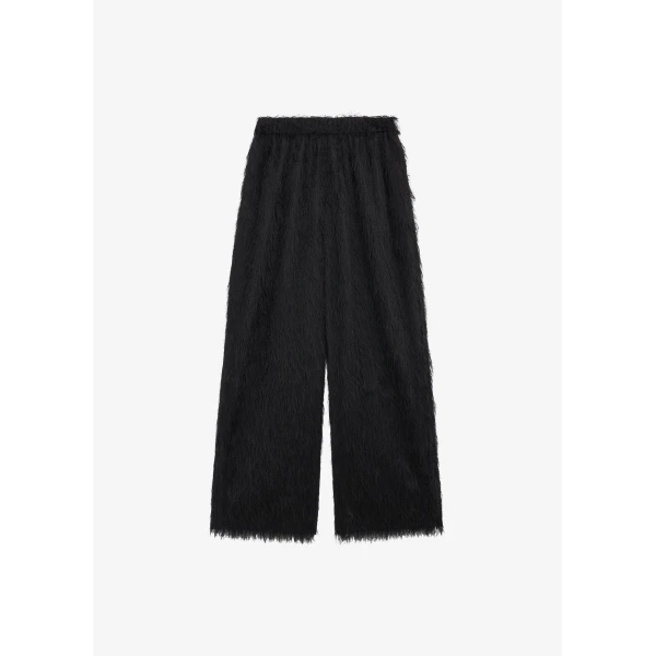 The Frankie Shop Baxter Fringed Track Pants – Black, view 8