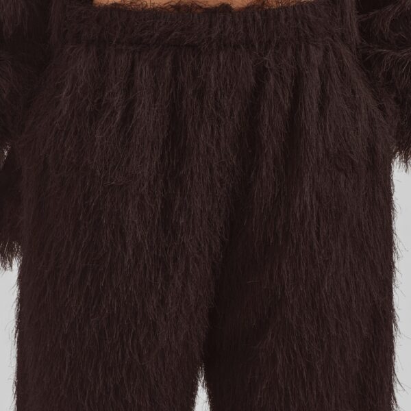 The Frankie Shop Baxter Fringed Track Pants - Dark Brown - Oversized Minimalist Pants in Brown - Shop at Coveti