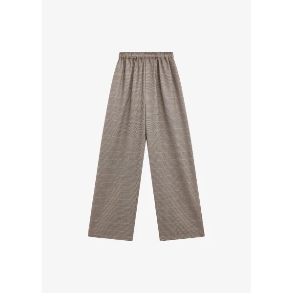 The Frankie Shop Baxter Houndstooth Track Pants – Beige, view 5