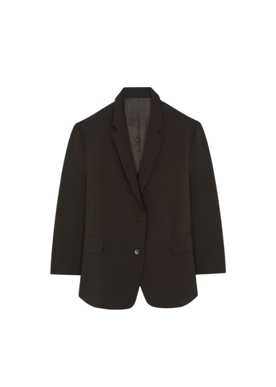 The Frankie Shop Bea Blazer – Dark Espresso