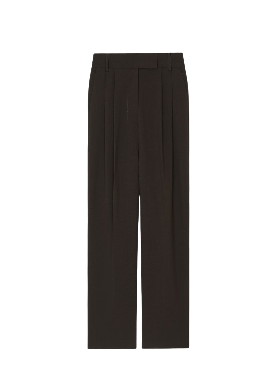 The Frankie Shop Bea Suit Pants – Dark Espresso