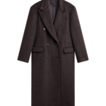 The Frankie Shop Bellace Wool Coat - Brown - Oversized Minimalist Coats in Brown - Shop at Coveti
