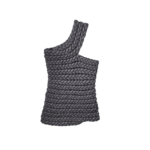 The Frankie Shop Bevza Tisto Top - Dark Grey - Oversized Minimalist Tops in Grey - Shop at Coveti