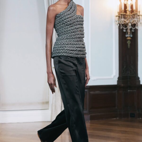 The Frankie Shop Bevza Tisto Top - Dark Grey - Oversized Minimalist Tops in Grey - Shop at Coveti
