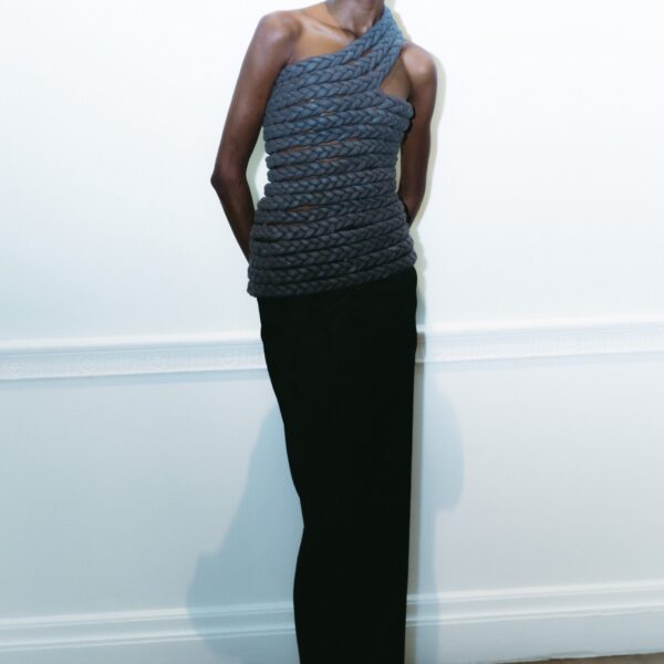 The Frankie Shop Bevza Tisto Top - Dark Grey - Oversized Minimalist Tops in Grey - Shop at Coveti