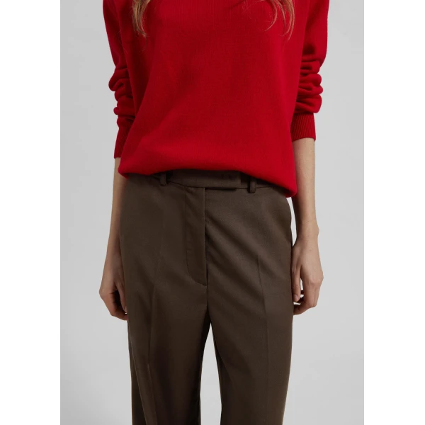 The Frankie Shop Brickell Flannel Trousers – Mocha, view 4