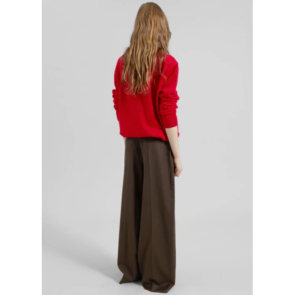 The Frankie Shop Brickell Flannel Trousers – Mocha, view 6