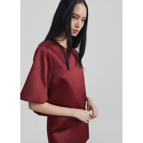 The Frankie Shop By Malene Birger Hania Top – Cabernet, view 4