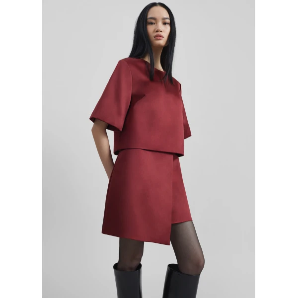 The Frankie Shop By Malene Birger Hania Top – Cabernet, view 7