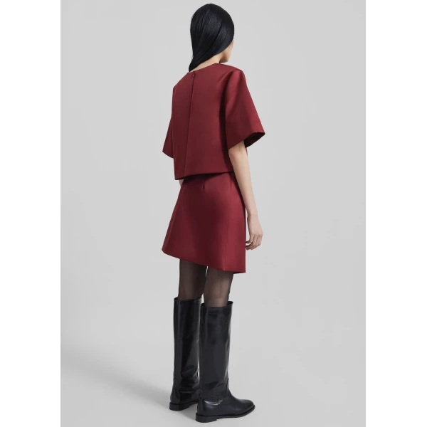 The Frankie Shop By Malene Birger Hania Top – Cabernet, view 8