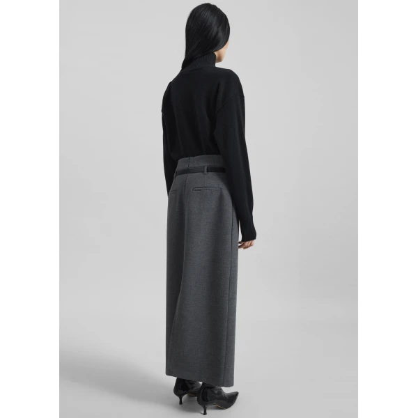 The Frankie Shop By Malene Birger Vanille Wool Sweater – Black, view 7