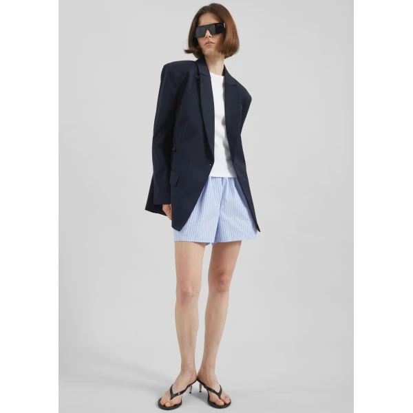 The Frankie Shop Calvay Crossover Blazer – Dark Navy, view 8