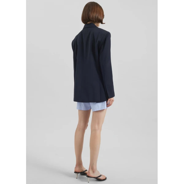 The Frankie Shop Calvay Crossover Blazer – Dark Navy, view 9