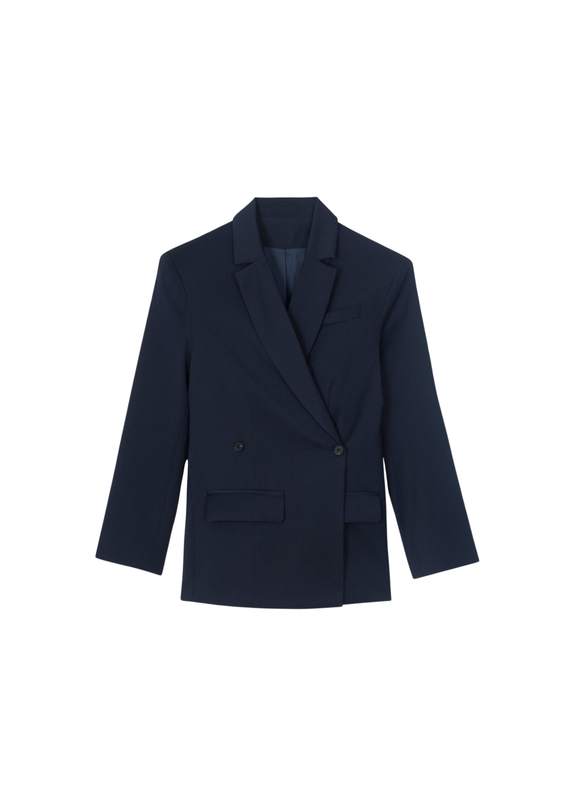 The Frankie Shop Calvay Crossover Blazer – Dark Navy