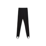 The Frankie Shop Caserta Stirrup Leggings - Black - Oversized Minimalist Pants in Black - Shop at Coveti