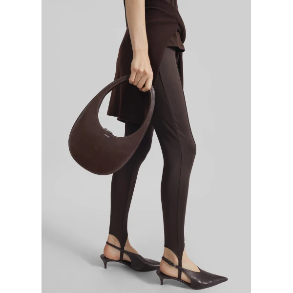The Frankie Shop Caserta Stirrup Leggings – Brown, view 4