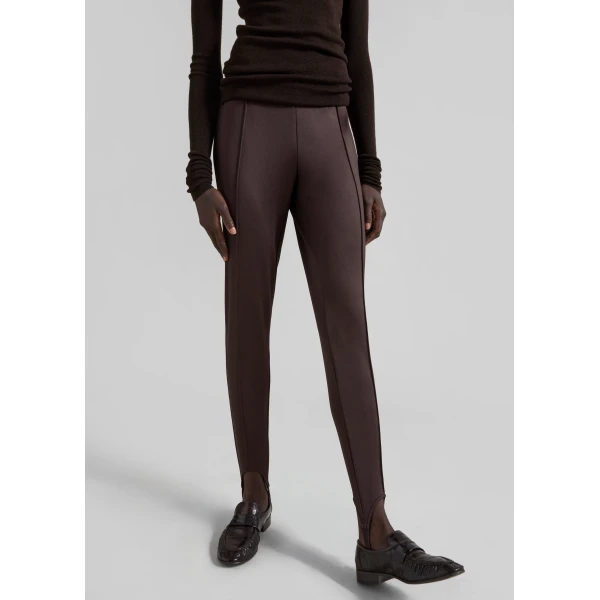 The Frankie Shop Caserta Stirrup Leggings – Brown, view 8