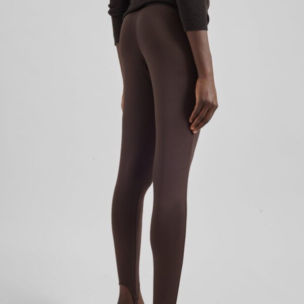 The Frankie Shop Caserta Stirrup Leggings - Brown - Oversized Minimalist Pants in Brown - Shop at Coveti