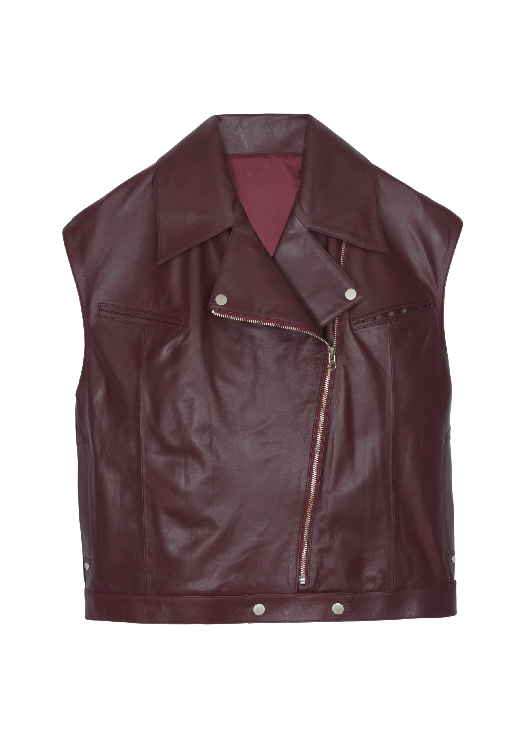 The-Frankie-Shop-Cetina-Leather-Vest-Burgundy-coveti-scaled17306_nobg The Frankie Shop Cetina Leather Vest - Burgundy - Oversized Minimalist Jackets in Red - Shop at Coveti