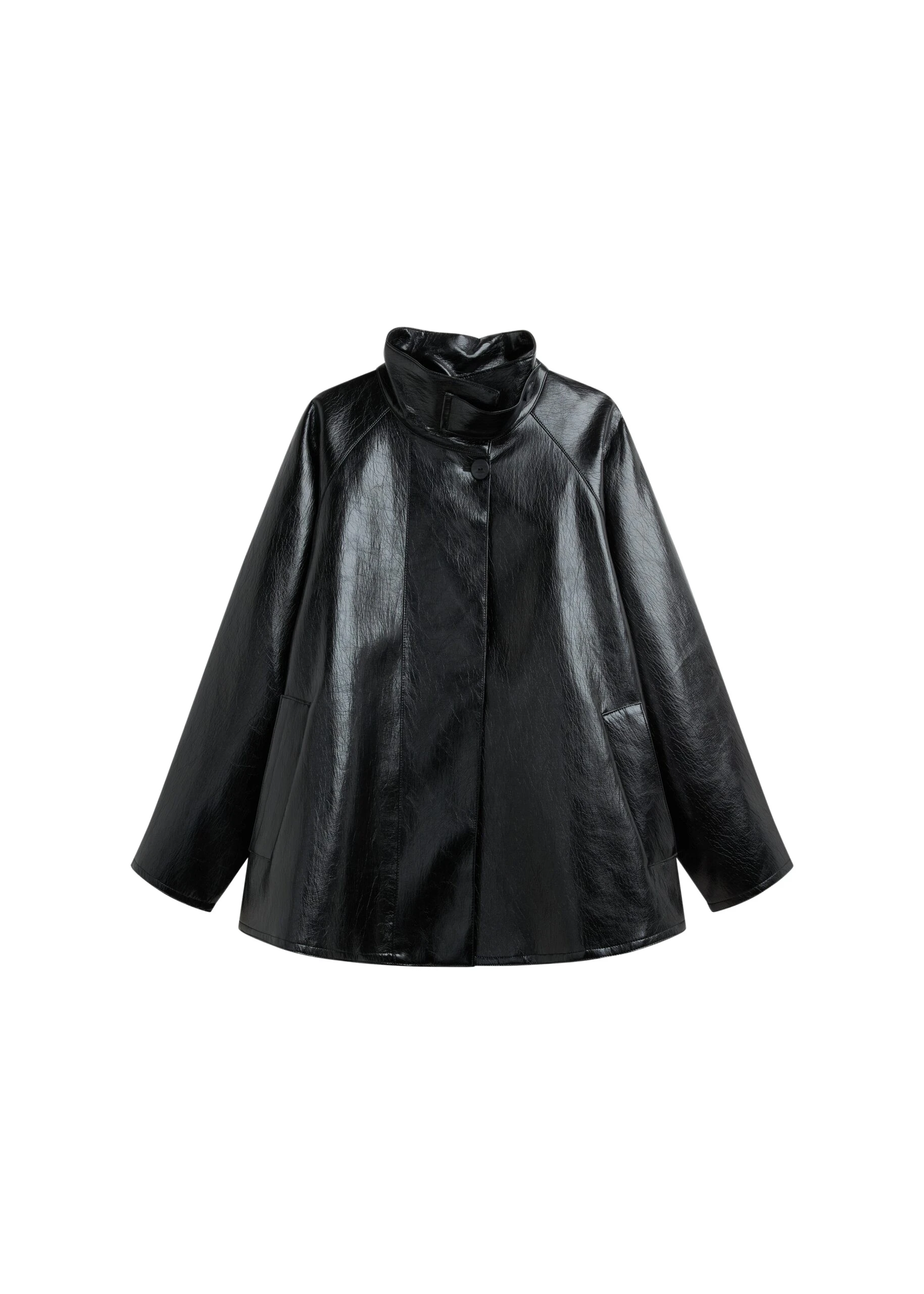 The-Frankie-Shop-Dalaro-Faux-Leather-Swing-Jacket-Black-coveti-scaled33938_nobg The Frankie Shop Dalaro Faux Leather Swing Jacket - Black - Oversized Minimalist Jackets in Black - Shop at Coveti