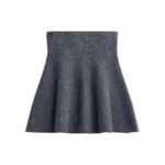 The Frankie Shop Dienne Knit Mini Skirt - Grey - Oversized Minimalist Skirts in Grey - Shop at Coveti