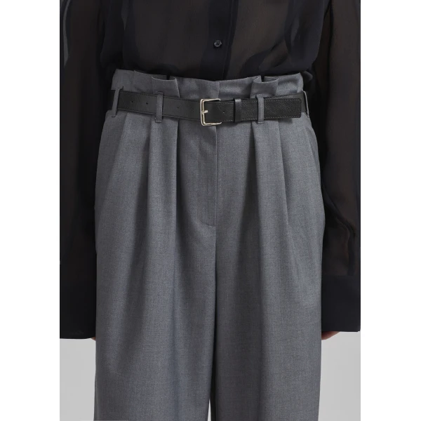 The Frankie Shop Dulverton Pleated Trousers – Grey, view 4