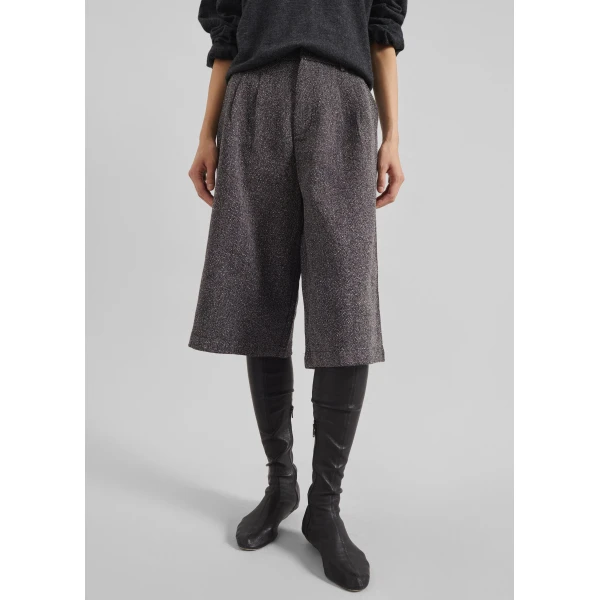 The Frankie Shop Dunley Bermuda Shorts – Charcoal Melange, view 3