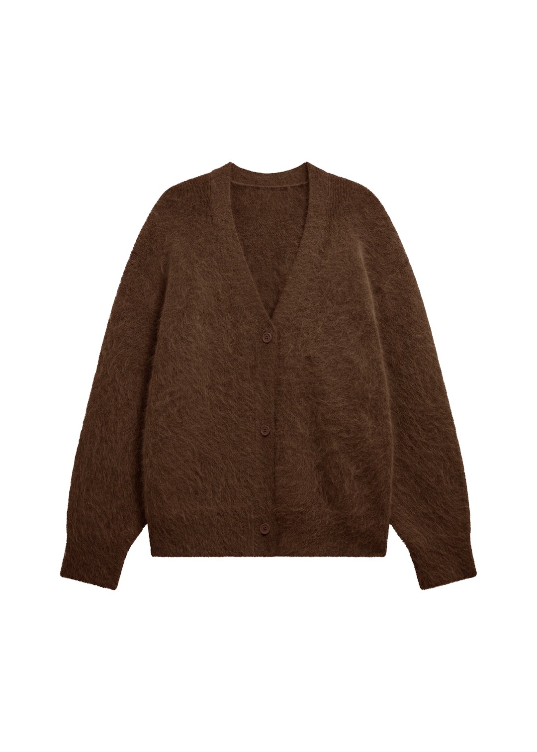 The-Frankie-Shop-Elland-Oversized-Alpaca-Cardigan-Olive-Brown-coveti-989056_nobg The Frankie Shop Elland Oversized Alpaca Cardigan - Olive Brown - Oversized Minimalist Knitwear in Brown - Shop at Coveti