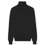 The Frankie Shop Eve Thin Turtleneck Sweater - Black - Oversized Minimalist Knitwear in Brown - Shop at Coveti