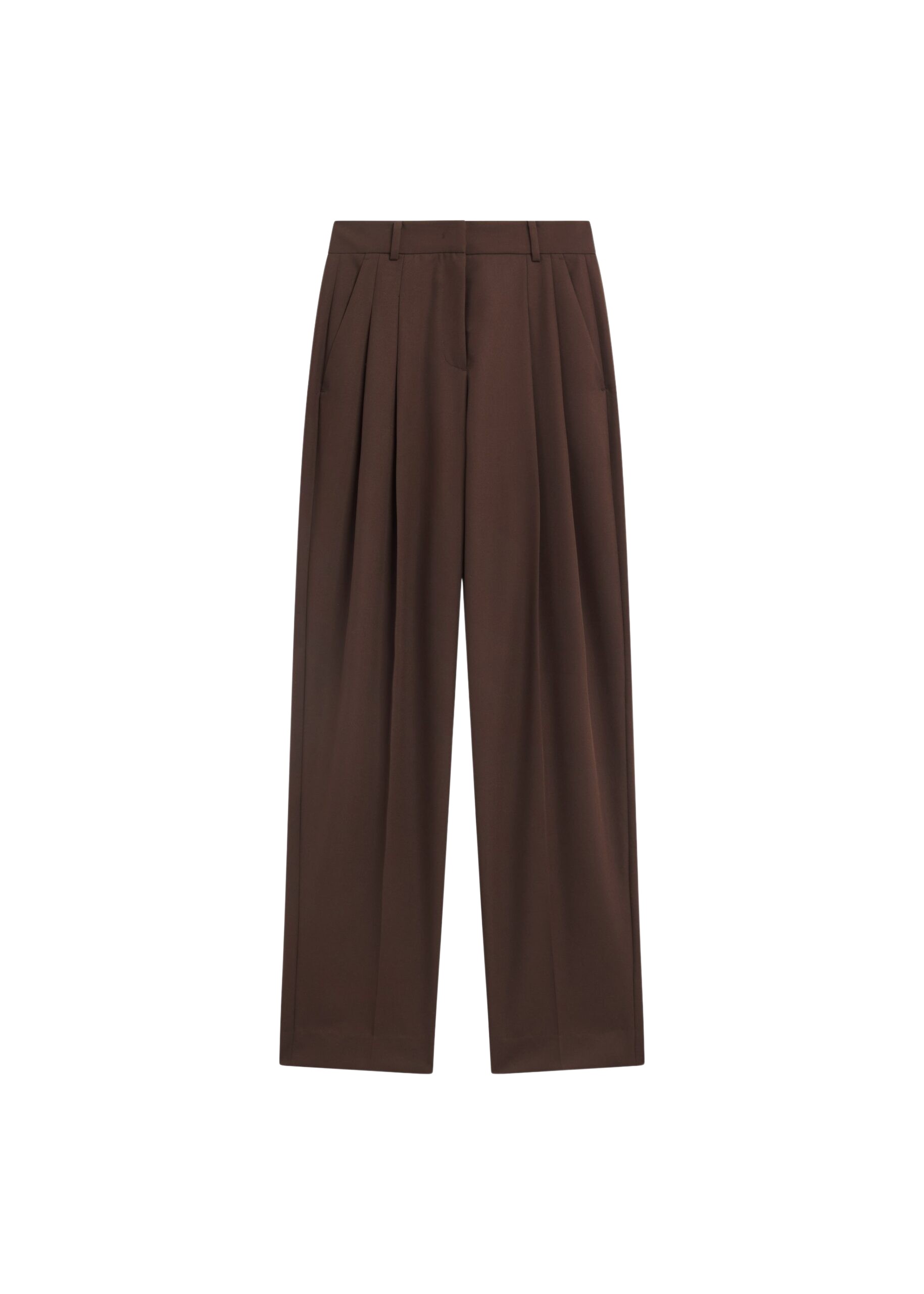 The-Frankie-Shop-Gelso-Pleated-Twill-Trousers-Brown-coveti-9-scaled50599_nobg The Frankie Shop Gelso Pleated Twill Trousers - Brown - Oversized Minimalist Pants in Brown - Shop at Coveti