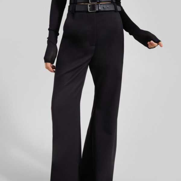 The Frankie Shop Gudu Trousers #03 - Black - Oversized Minimalist Pants in Black - Shop at Coveti