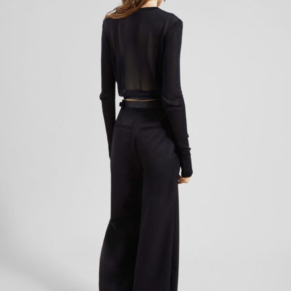 The Frankie Shop Gudu Trousers #03 - Black - Oversized Minimalist Pants in Black - Shop at Coveti