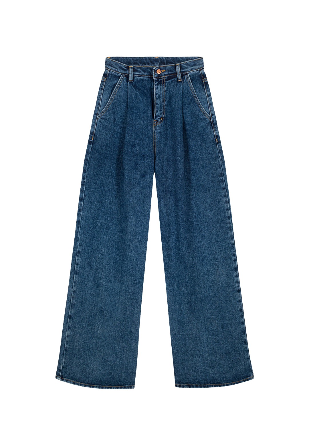 The-Frankie-Shop-Isabella-Denim-Pants-Medium-Wash-coveti-1142205_nobg The Frankie Shop Isabella Denim Pants - Medium Wash - Oversized Minimalist Pants in Blue - Shop at Coveti