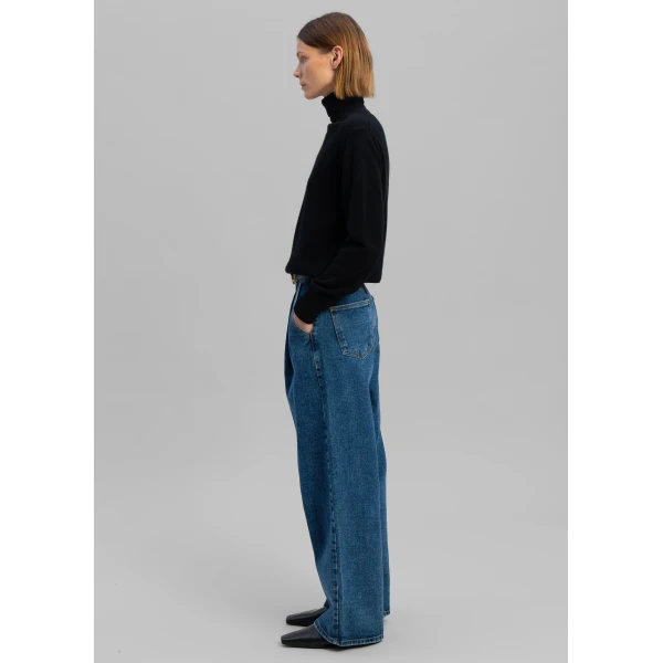 The Frankie Shop Isabella Denim Pants – Medium Wash, view 4