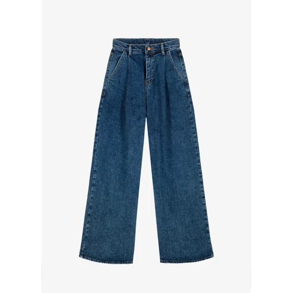 The Frankie Shop Isabella Denim Pants – Medium Wash, view 9