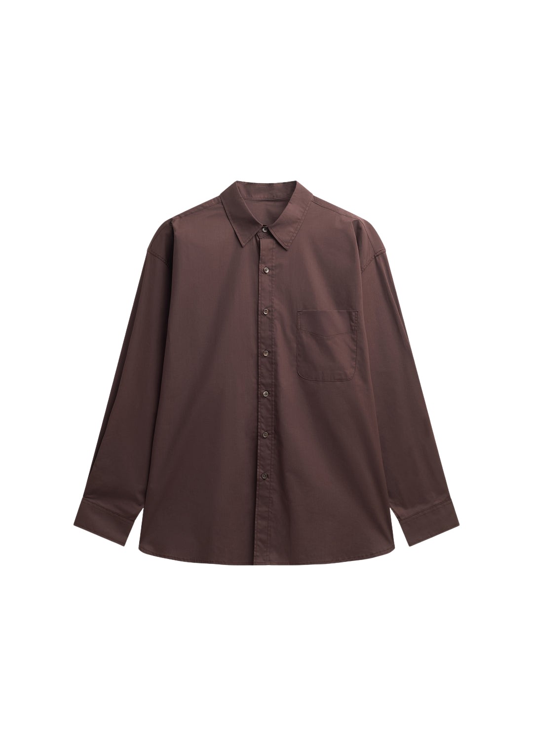 The-Frankie-Shop-Jorhat-Shirt-Dark-Brown-coveti-914254_nobg The Frankie Shop Jorhat Shirt - Dark Brown - Oversized Minimalist Tops in White - Shop at Coveti