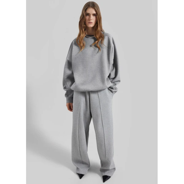 The Frankie Shop Keane Tapered Sweatpants – Grey, view 6