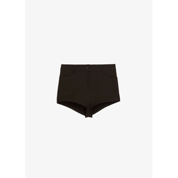 The Frankie Shop Loen Hot Pants – Brown, view 9