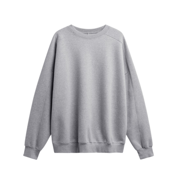 The Frankie Shop Lonay Balloon Sleeve Sweatshirt - Grey - Oversized Minimalist Tops in Grey - Shop at Coveti
